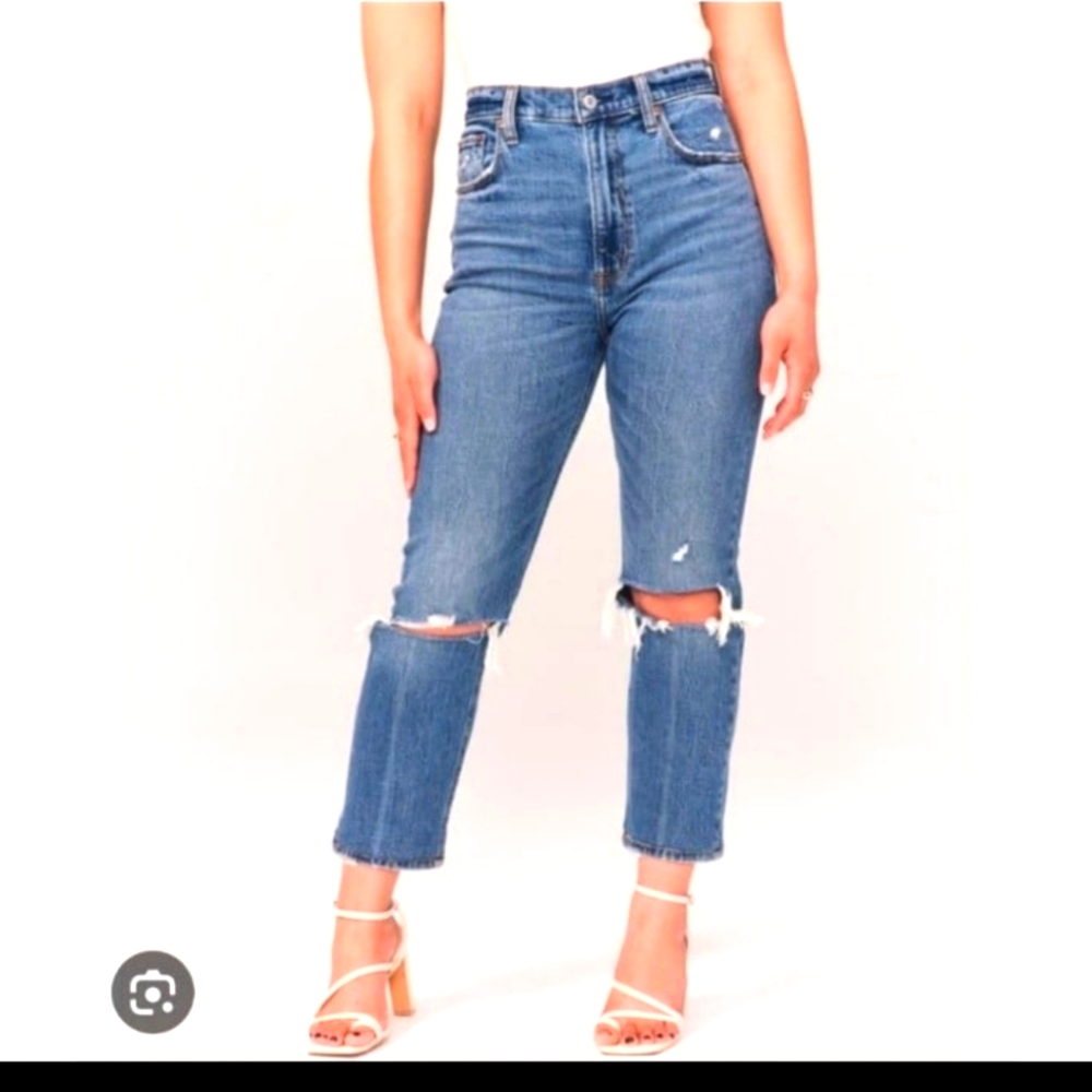 Abercrombie DestroyUltra High Rise Ankle jeans size 25 short